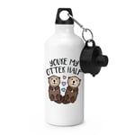 You're My Otter Half Sports Water Bottle Funny Valentines Day Girlfriend Wife