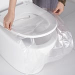 Serbia - 50 Pcs Housses de Siège de Toilette Jetable Antibactérien Housse de wc en Plastique Emballage Individuel pour Voyage Camping