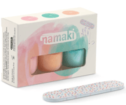 Vattenbaserat Nagellack för barn 3-pack + nagelfil - Candy - Namaki