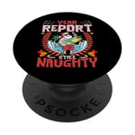 Year Report Still Naughty | Naughty Christmas Santa Vacation PopSockets Swappable PopGrip