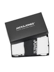 Jack & Jones Junior Boys Milas 3 Pack Tennis Socks Giftbox - White, White, Size 33-37