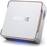 Mini PC NiPoGi Intel Alder Lake N97, jusqu'à 3.6GHz, 16 Go DDR4/512 Go M.2 SSD,Dual Display, WiFi Dual Bande/BT4.2, Noir