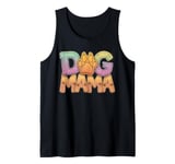 Dog MAMA, dog mom, with paw print as a motif Tank Top