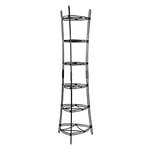 Lodge 6-Tier, Kitchen and Pantry Cast Iron Cookware Storage Organizing Tower, Steel Construction, Matte Black, 32.67" x 20.19" x 6"