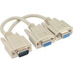 InLine 17307 Câble Adaptateur VGA Y mâle vers 2 x VGA Femelle