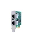 Allied Telesis AT-2911T/2 - network adapter - PCIe 2.0 - Gigabit Ethernet x 2 - TAA Compliant