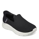 Skechers Femme Women's Hands Free Slip-ins Go Walk Flex-Relish Basket, Noir/Blanc, 43 EU Large