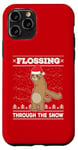 iPhone 11 Pro Flossing Through The Snow Sloth Ugly Christmas Sweater Floss Case