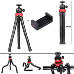 Trépieds extensibles en métal avec support de téléphone,3 Sections,15.5-30CM,pour appareils photo Gopro Xiaomi Iphone Samsung Huawei - Type octopus tripod #A