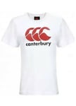 Canterbury Ccc Logo Kids Boys White T-shirt Tee E744093 Free Uk Delivery