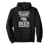 Bear Hunting Funny Wildlife Animals Hunt Pullover Hoodie