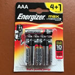 NEW Energizer AAA MAX Alkaline Powerseal Batteries 4+1 LR03 MX2400 MN2400 MICRO