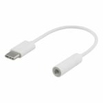 USB-C Audio Adapter to Jack 3.5mm- Headphone quality sound 4Smarts -White