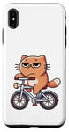 Coque pour iPhone XS Max Chill Cat Chat qui s'ennuie sur vélo