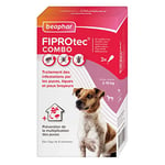 Beaphar – FIPROTEC COMBO au Fipronil et (S)-Méthoprène dosés à 67 mg/60,3 mg – Solution spot-on pour petits chiens (2-10 kg) – Agit contre puces, tiques et poux broyeurs – 3 pipettes de 0,67 ml