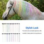 Horse Mane Tail Hair Tinsel Robust Horse Hair Extension Tinsel 18Pcs Secure