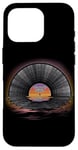 iPhone 16 Pro Retro Vintage Vinyl Sunset Reflection LP Vinyl Record Case