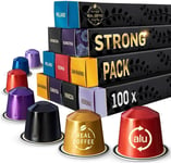 Strong Coffee Variety Pack: 100 Nespresso Compatible Pods. Test-Winning 6