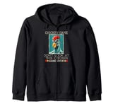 Chicken Game Don't Look At This Chicken Zip Hoodie