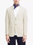 Casual Friday Bille Slub Yarn Single Breasted Blazer, Pumice Stone