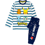 Pokemon Pojkar Karaktärer Pyjamas Set 9-10 År Vit/Blå/Gul White/Blue/Yellow 9-10 Years