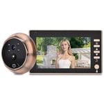 4.5 HD Screen Door Viewer Camera Recording Video Doorbell IR Night Vis-ion Set