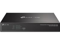 Tp-Link Vigi Nvr1008h-8Mp, 8 Kanaler, 3840 X 2160 Pixlar, 720P, 1080P, 2160P, 3840X2160,1920X1080, 1680X1050, 1440X900, 1280X1024, 1024X768, 1280X720, 1280X720@60Fps, 1920X1080@60Fps, 3840X2160@30Fps, H.264, H.264+, H.265, H.265+, H.265+, H.264