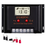 60A Régulateur de batterie pour panneau solaire 12V 24V LCD Régulateur de charge