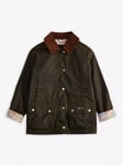 Barbour Kids' Acorn Wax Jacket, Olive