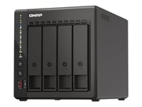 Qnap Ts-453E - Nas-Server - 4 Fack - 16 Tb - Sata 6Gb/S - Hdd 4 Tb X 4 - Raid Raid 0, 1, 5, 6, 10, 50, Jbod, 60 - Ram 8 Gb - 2.5 Gigabit Ethernet - Iscsi Support