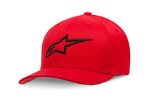 Alpinestars Casquette Flexfit avec visiére incurvée, Couronne structurée, Logo brodé 3D Homme, Ageless Curve Hat Red, FR : L (Taille Fabricant : L)