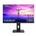 X=XIE32UHD 4K 32 inch 3840*2160 UHD 144Hz IPS HDMI 2.1 1ms Adaptive-Sync/FreeSync PS5 Gaming Monitor With Speakers