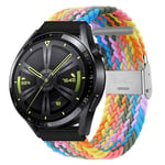 Punottu elastinen rannekoru Huawei Watch GT3 (46mm) - light rainbow