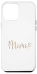 Coque pour iPhone 15 Plus Cœur beige blanc maman