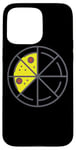 iPhone 15 Pro Max Pizza 3 Slices Cheese Pepperoni Funny Geometric Food Retro Case