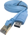 Câble SH-RJ45P USB vers Console avec Puce PL2303GT pour commutateurs de routeurs Cisco 1.8M/5.9FT