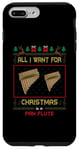 Coque pour iPhone 7 Plus/8 Plus Pull moche avec inscription « All I Want For Christmas Is A Pan Flute Music »