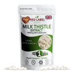 Milk Thistle 4000mg 90 Tablets High Strength Tablets 80% Silymarin Vegan UK