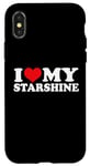 Coque pour iPhone X/XS J'aime mon Starshine, j'aime Starshine