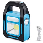 BOINN 3 in 1 Solar USB Rechargeable COB LED Camping Lantern, Charging for Device, Waterproof Emergency Flashlight LED Light