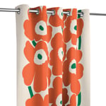 Marimekko Unikko Orange/Grön Tyg