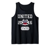 USA 2016 Soccer Home Of The Brave Graphic Tank Top