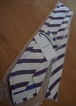 Paul Smith PURPLE TIE "MAINLINE" 10mm Purple Stripe Classic Tie Made in Italy