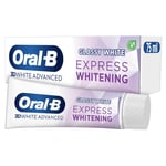 Oral-B 3D White Advanced Toothpaste, Express Whitening, Glossy White, 75 ml, ...