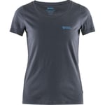 Fjällräven Womens Fjällräven Logo T-shirt (Blå (NAVY/560) XX-small)