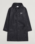 Drôle de Monsieur La Parka Slogan Coat Black