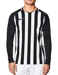 Nike Men Striped Division III Jersey LS Jersey - Black/White/White/Black, X-Large