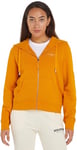 Tommy Hilfiger Women's 1985 REG MINI CORP ZIP HOODIE Rich Ochre XL