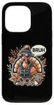 Coque pour iPhone 13 Pro Pinceau à dinde Funny Cool pour Thanksgiving, automne