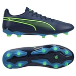 PUMA King Pro FG/AG Gear Up - Persian Blue/Grønn/Ultra Blue, størrelse 44